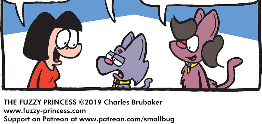 The Fuzzy Princess - Episode 383, Page 1: 2019-02-27-Being Queen